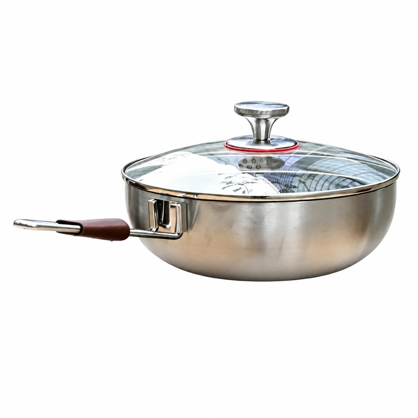 Poêle Multicouche Transparent Ustensile, Couvercle Poêle 24CM