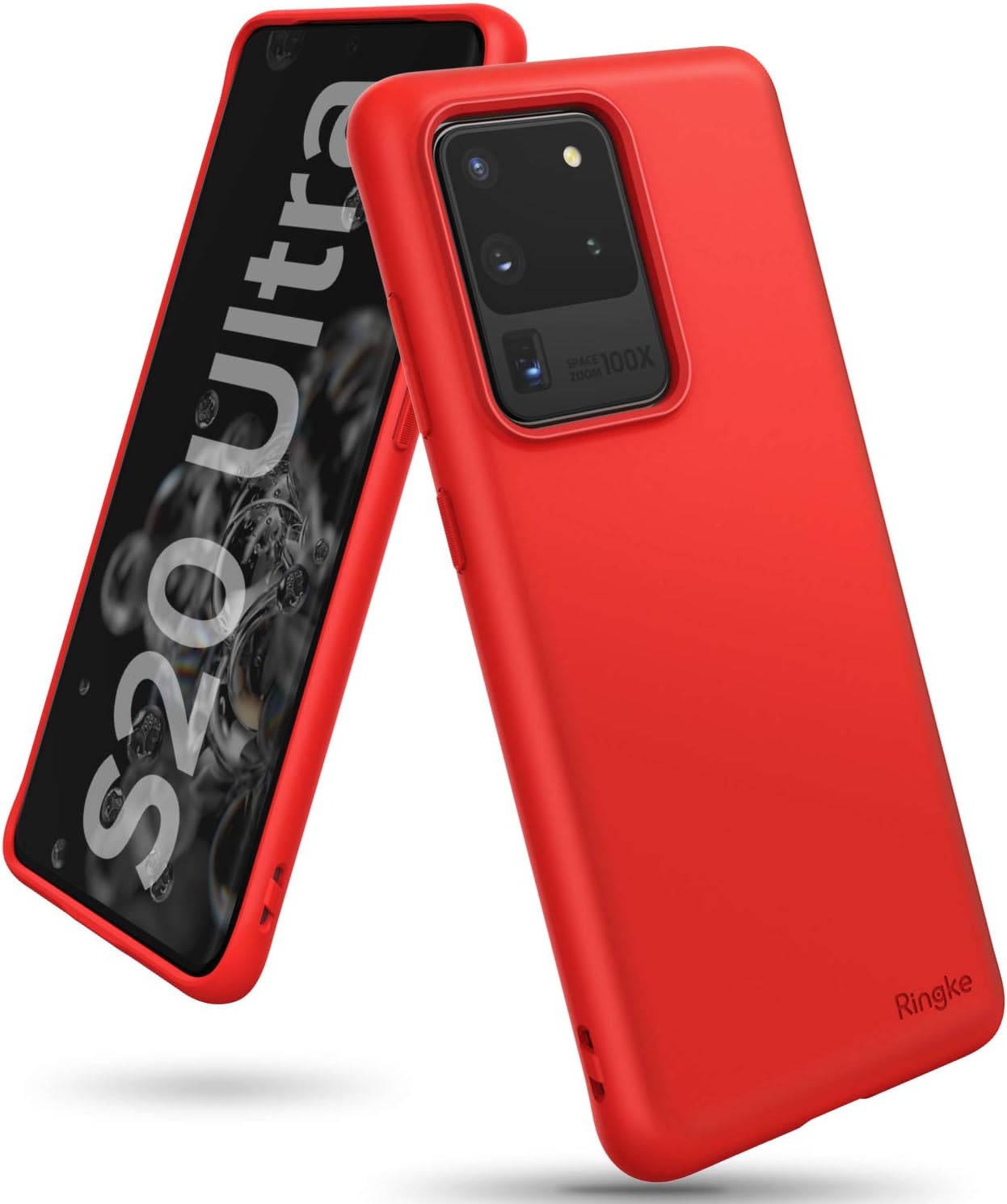 Ringke Air-S Compatible with Galaxy S20 Ultra Case (2020), Premium Smooth Matte Satin Texture TPU Thin Flexible Soft Fit Phone Cover - Red