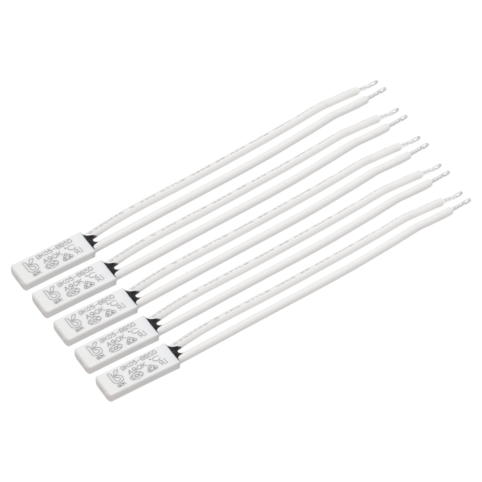 QUARKZMAN 5 sztuk KSD9700 termostat, bez przełącznika regulacji temperatury 90C N.O 2A Bimetal Plastikowy normalnie otwarty ochraniacz termiczny wyłącznik termiczny