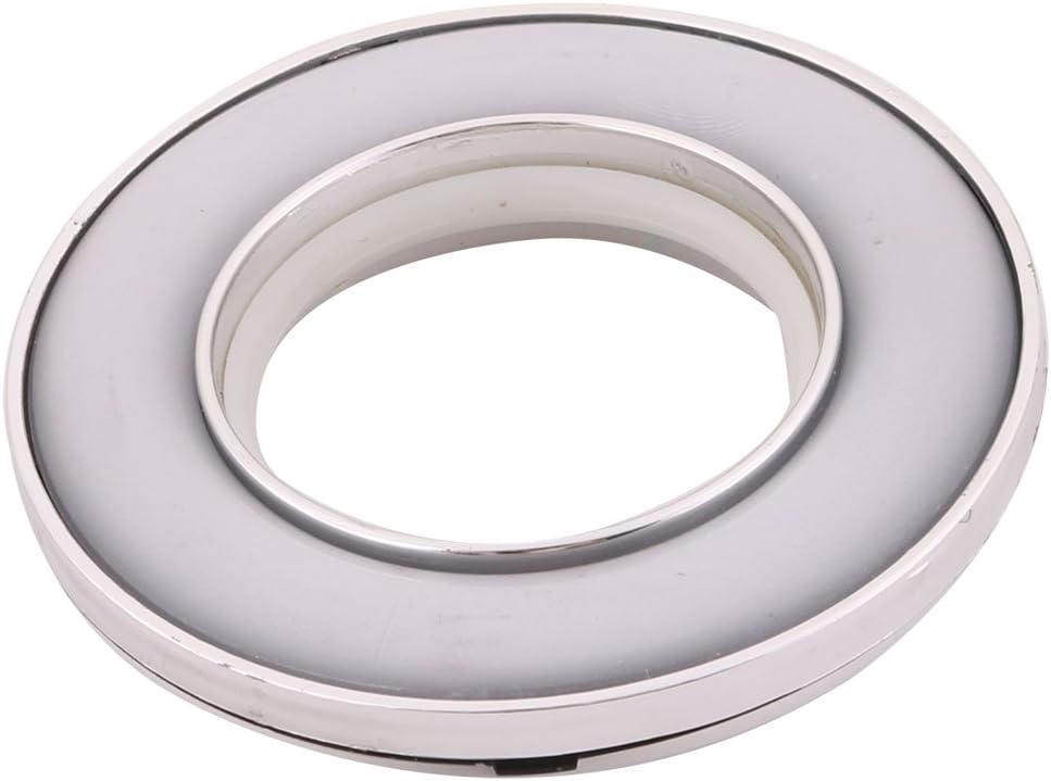 Acrylic Home Bedroom Round Window Curtain Rod Hanging Eyelet Ring 40pcs Light Gray (id: 3e0 35f 9dc 326 5b2