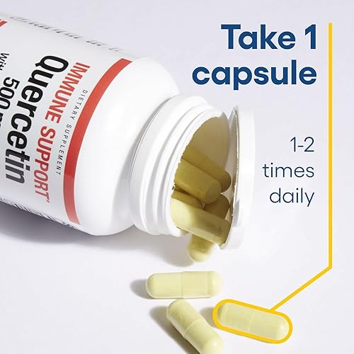 Miniatura 5 de Natural Factors Quercetina con zinc y cobre - Suplemento de apoyo antioxidante que ayuda a la salud sinusal - Suplemento de apoyo a la salud