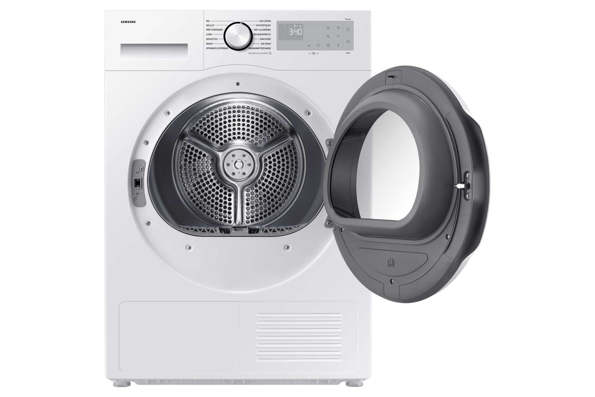 SAMSUNG DV90DG52A0THEF Wäschetrockner Wärmepumpe / Optimal Dry / 9 kg - Klasse C Weiß