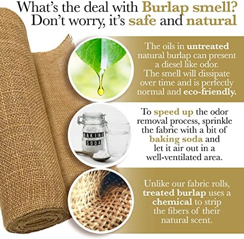 Burloptuous 40"x15 Toes Gardening Burlap Roll - Multipurpose Pure Burlap Material, Excessive Density Jute Fiber Materials for Decorations, Wedding ceremony Desk Runners, Heart Items for Residence, Rustic Get together Decor 6 61EcAFQzdZL. AC
