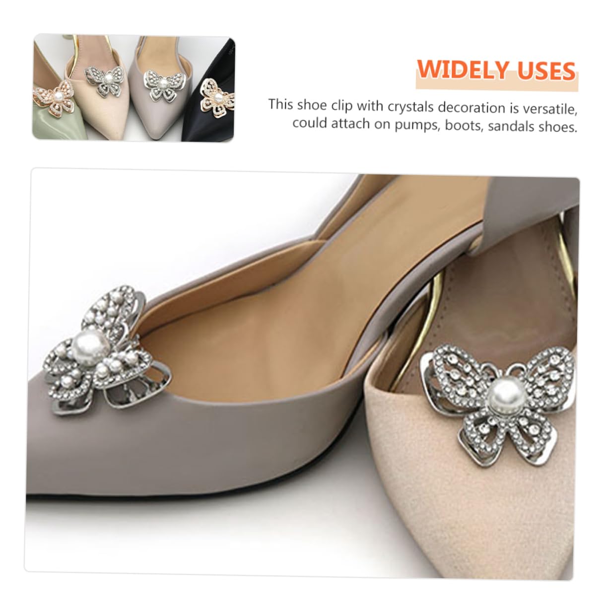 BESPORTBLE Clip per Scarpe Sposa con Accessori per Matrimonio Decorazione Scarpe Versatile e Creativa