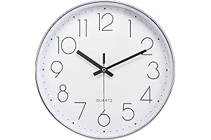 10 Inch Silent Non-Ticking Wall Clock