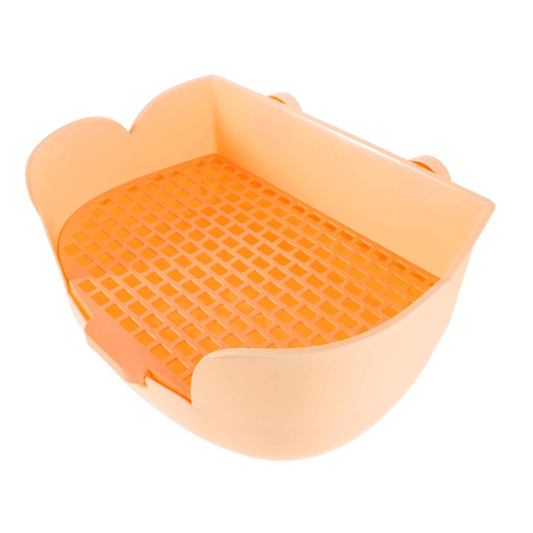 SOIMISS WC di Coniglio per Animali Domestici lettiera per furetti cucciolata di Furetto lettiere per Animali WC di Animali Domestici mangiatoia per Fieno Coniglietto plastica Arancia