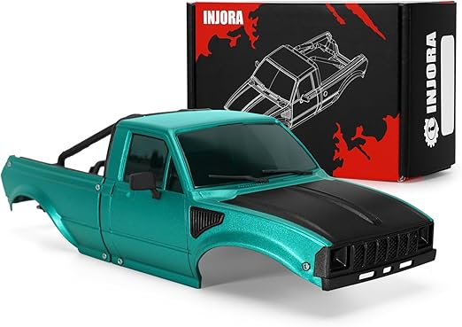 INJORA IR60-24 Pickup Hard Body Shell mit Bettgestell für 1/24 RC Crawler Axial SCX24 C10 Bronco Jeep Wrangler Base Camp 4Runner  26