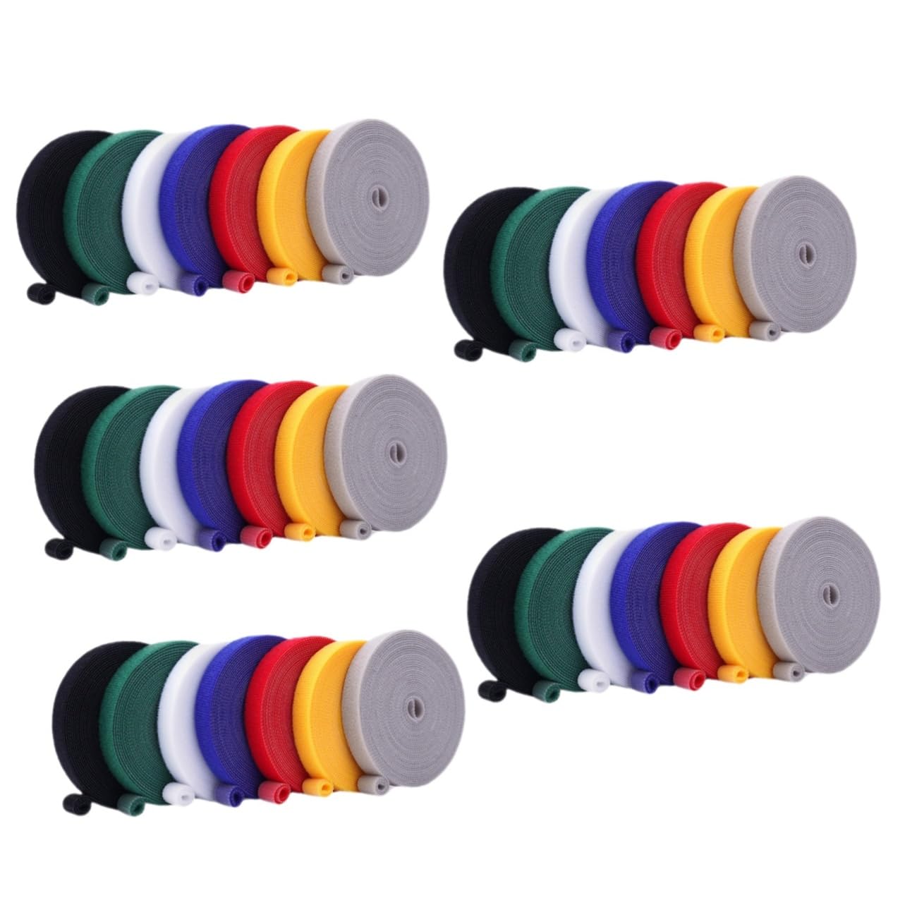 Kisangel 5 Set Fettuccia per Piante Nylon Legature Riutilizzabili per Giardinaggio Adatte per Piante Rampicanti E Organizzazione Assortiti 7 Pezzi*5