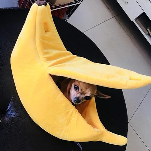 Miniatura 5 de Cama de plátano para gatos, cama para perros, cama para mascotas, cama suave para gatos, lindo plátano, preciosos suministros para mascotas para