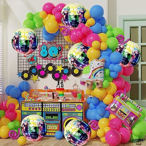 Katchon, Big Disco Ball Balloons - 22 Inch, Pack Of 6 | Disco Balloons, 80S Party Decorations | Neon Balloons, Disco Party Decorations | 70S Balloons, 70S Party Decorations | Dance Party Decorations #TOP6