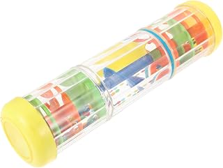Instrumento de Percusión Educativo para Juguete Musical de Lluvia Giratorio Amarillo Herramienta Creativa para Reconocimiento de Colores y Desarrollo Cognitivo Infantil