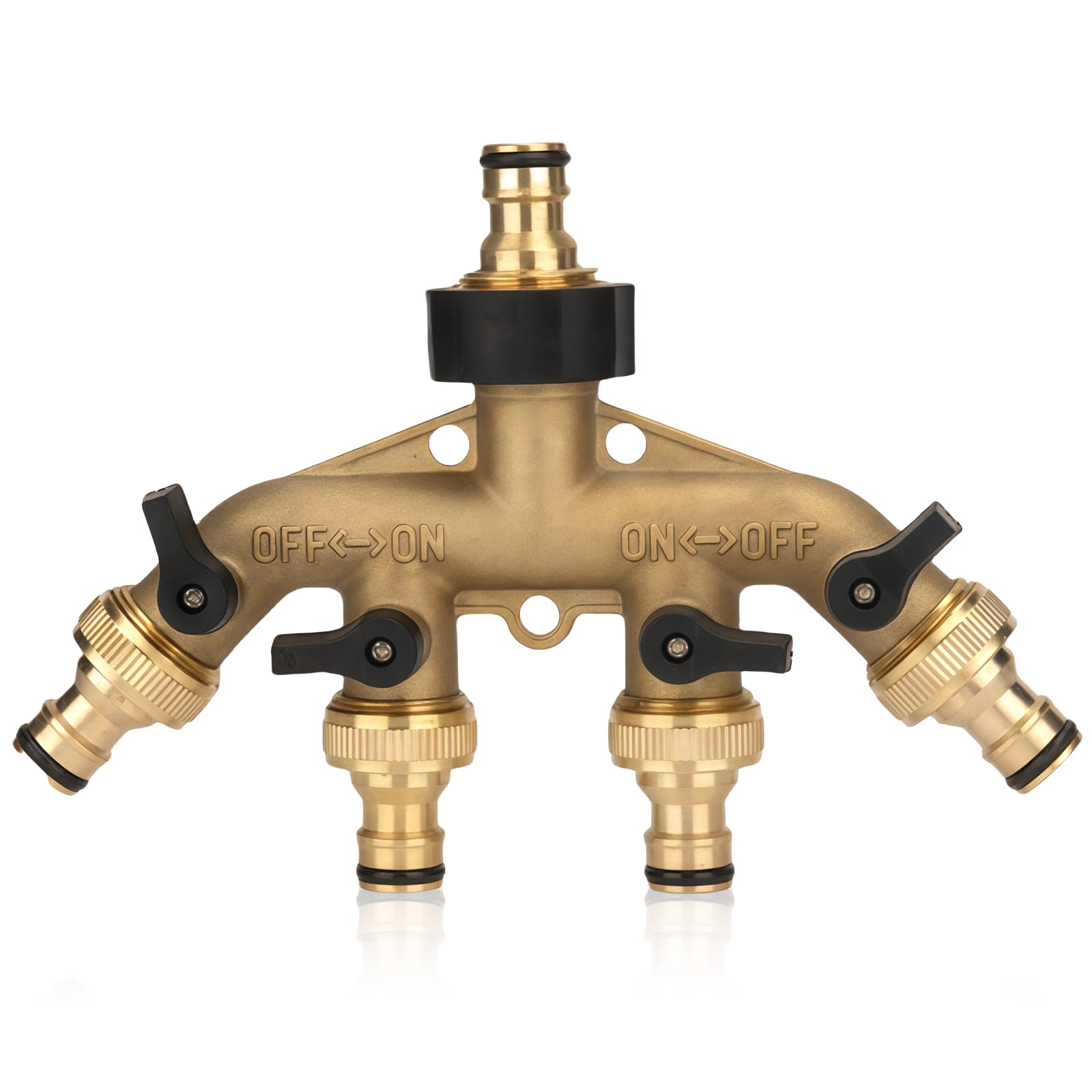 Répartiteur 4 voies pour robinet de jardin 3/4 résistant à la corrosion