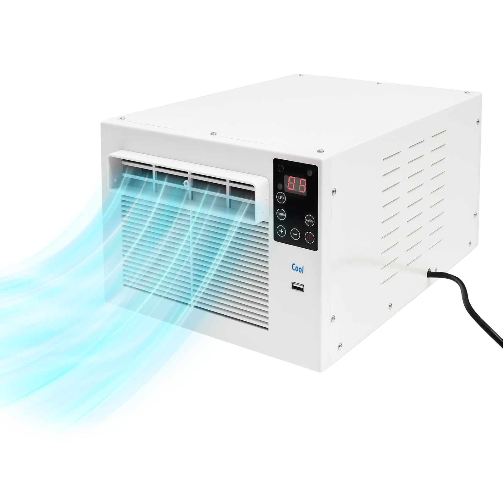 Mini condizionatore d'aria 280 W da asporto, dispositivo di raffreddamento intelligente con ventola regolabile e timer, adatto per camere da letto e piccoli spazi