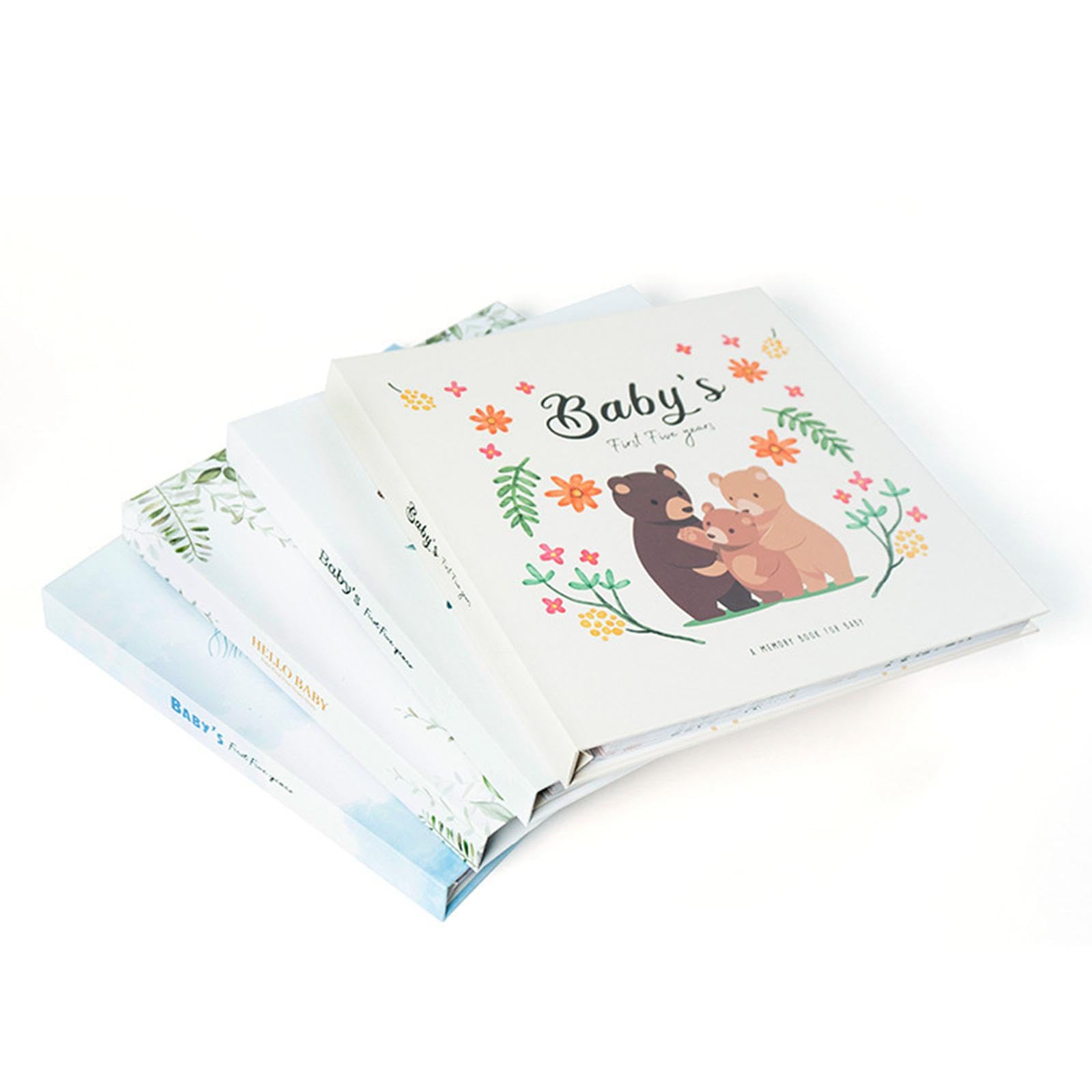 Erinnerungsbuch/Tagebuch für Neugeborene, Einfach für Frischgebackene Eltern, Unisex, Erinnerungsgeschenk Zur Babyparty, Wachstumsalbum, Bär