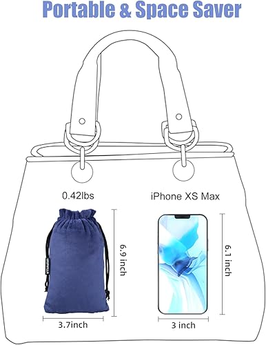 Miniatura 3 de urophylla almohada de cuello inflable para viajes en aviones, soporte de cuello de terciopelo súper suave, firmeza ajustable, almohada para avión