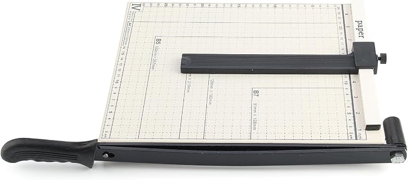 Professional A4 Guillotine Paper Cutter - Heavy Duty Paper Trimmer with Safety Lock & Precision Blade for Office/Home, Cuts Up to 20 Sheets - A4 Paper Guillotine Cutting Machine