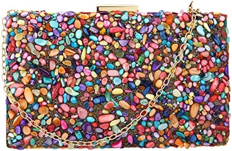 Bolsos de acrílico para mujer, bolsa de embrague geométrica de no...