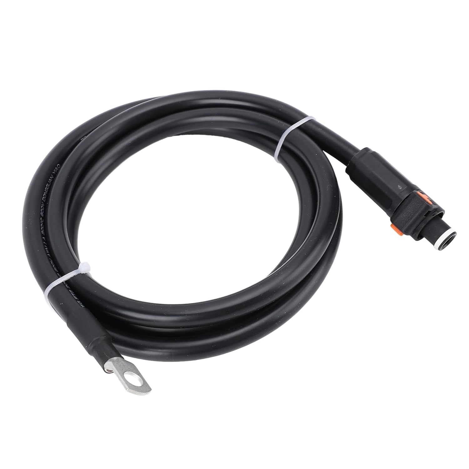 4 AWG Battery Cable, Extra Flexible Silicone Power Wire with Straight Plug and SC25 8 Terminal, External Negative Live for Car Boat Motorcycle Tractor (1m / 3.3ft)