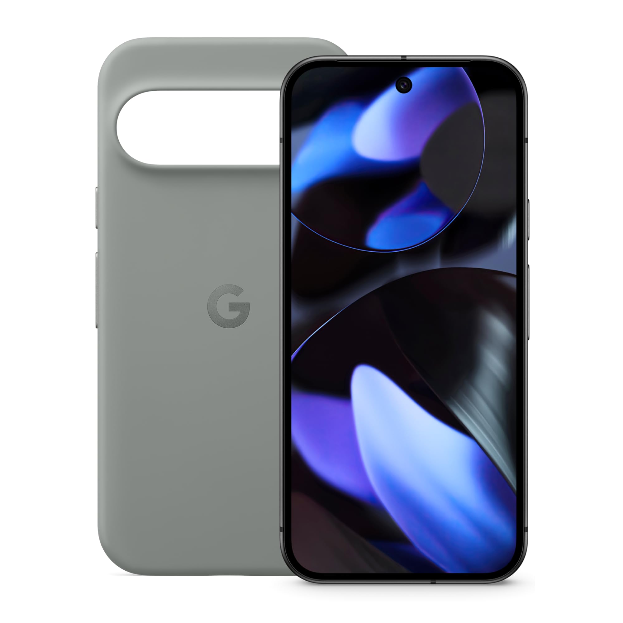 Google Pixel 9 - Smartphone Android sbloccato con Gemini, batteria con 24 ore di autonomia e display Actua da 6,3" - Nero ossidiana, 256GB + Cover per Pixel 9 & Pixel 9 Pro - Grigio verde