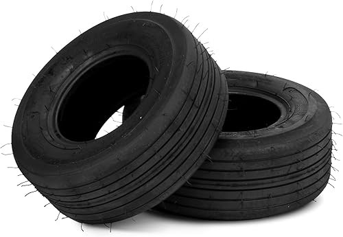 Parts-Diyer 2 neumáticos de tractor para cortacésped de 13 x 5.00-6 de 13 x 5 x 6 pulgadas para césped y jardín, neumáticos de césped sin cámara 4PR