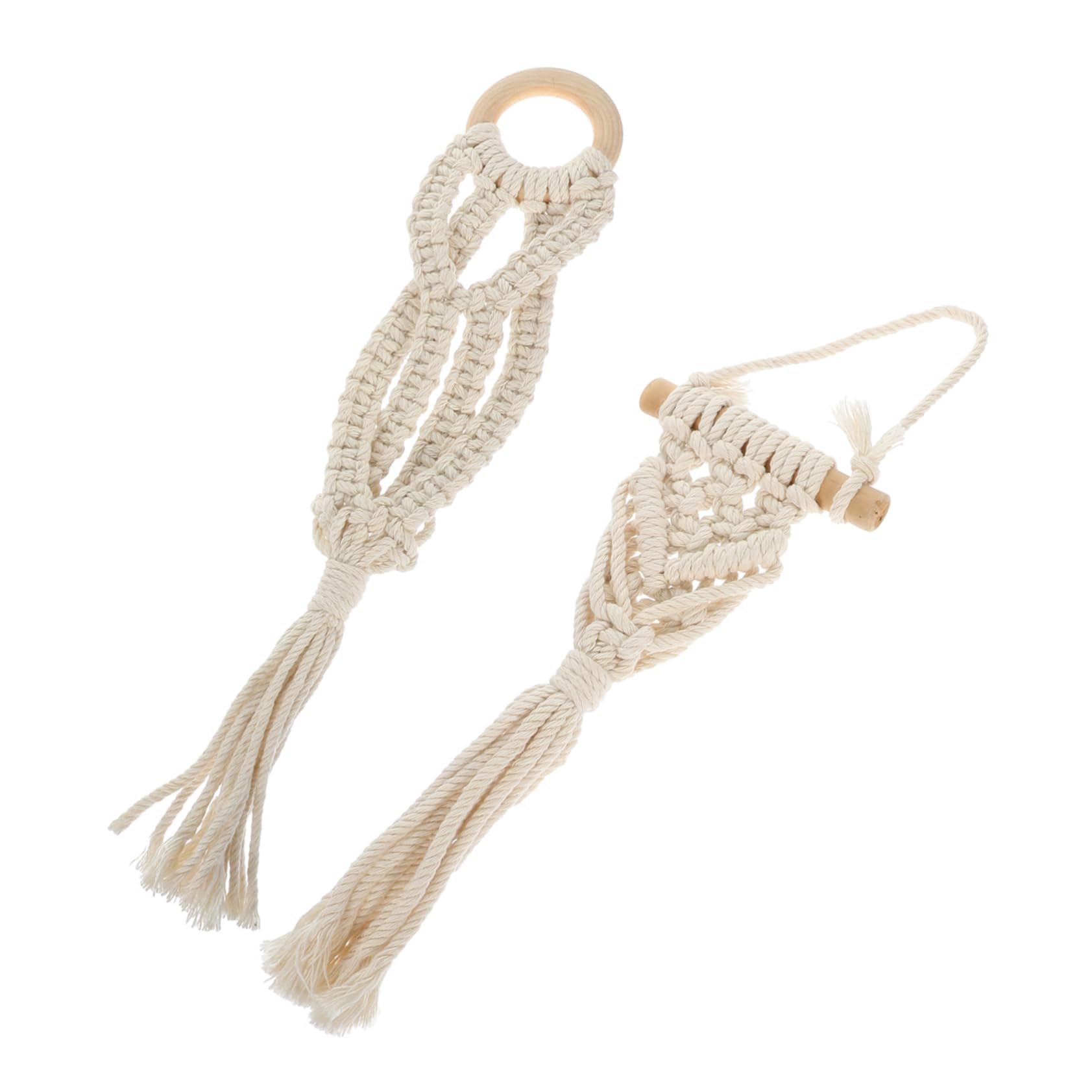 SUPVOX 6pezzi Portafiori Sospesi Macramè Design Boho Per Decorazioni Ed Confezione Versatile Per Appendiabiti e Appesi