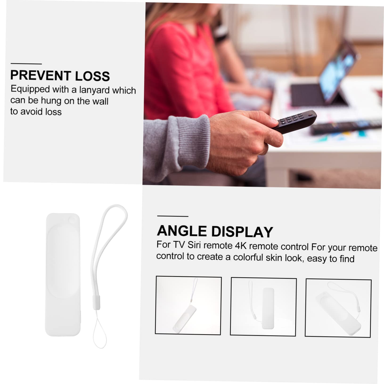 Uonlytech 5piezas Funda Protectora para Control Remoto De TV con Lanyard Resistente Al Agua y Lavable Accesorio para Televisión Fácil Instalación y Uso