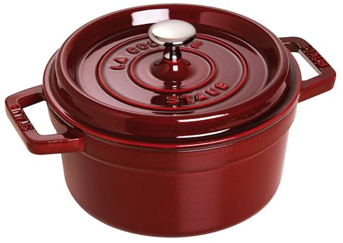 Image of Staub Cast Iron 2.75-qt Round Cocotte - Grenadine, Made in France