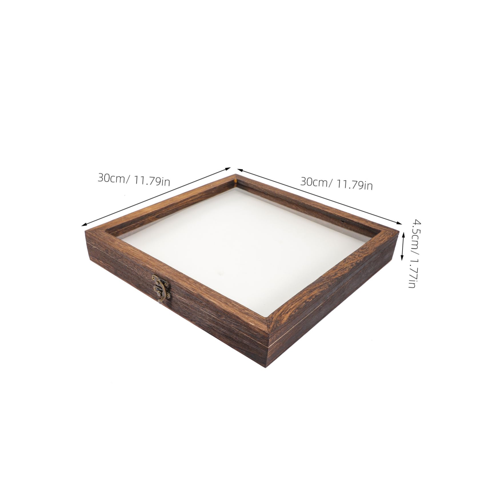 Cabilock Boîte à Spécimens pour Insectes Vitrine Rétro avec Couvercle Transparent Rangement Multifonctionnel pour Objets de Collection Caisse
