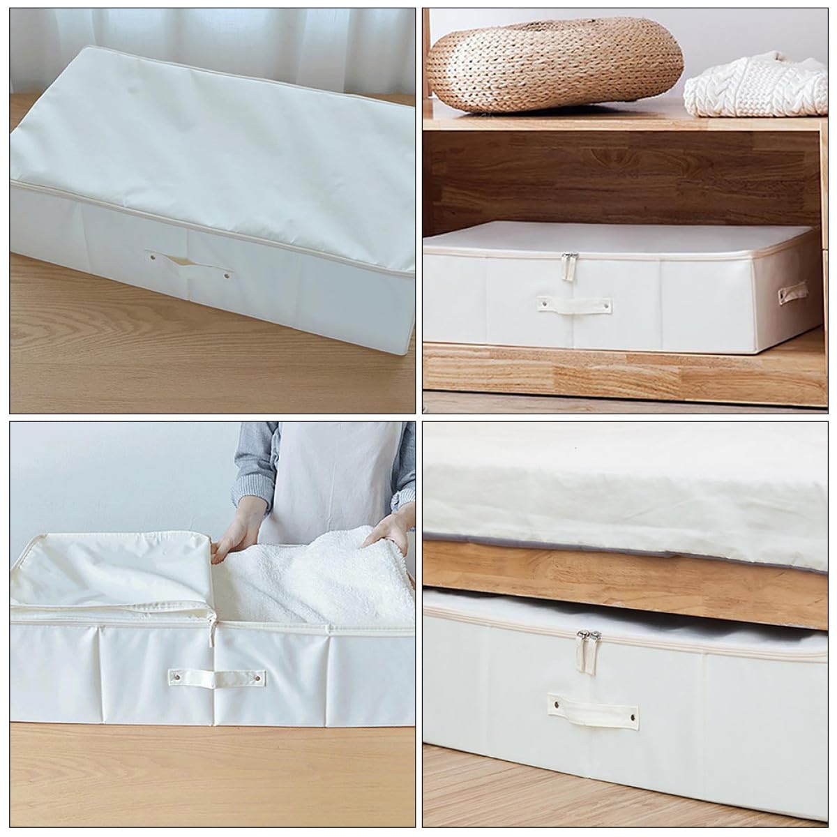 Organizzatore Sotto Letto per Vestiti e Piumoni Oxford e Pp, Borsa Portaoggetti Pieghevole, Salvaspazio e Facile da Trasportare per Armadio e Sotto Letto