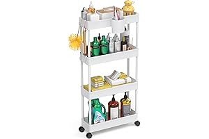 AoJia 5.1" Slim Storage Cart: Optimize Space, Enhance Organization