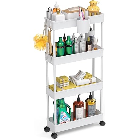 AoJia 5.1" Slim Storage Cart: Optimize Space, Enhance Organization