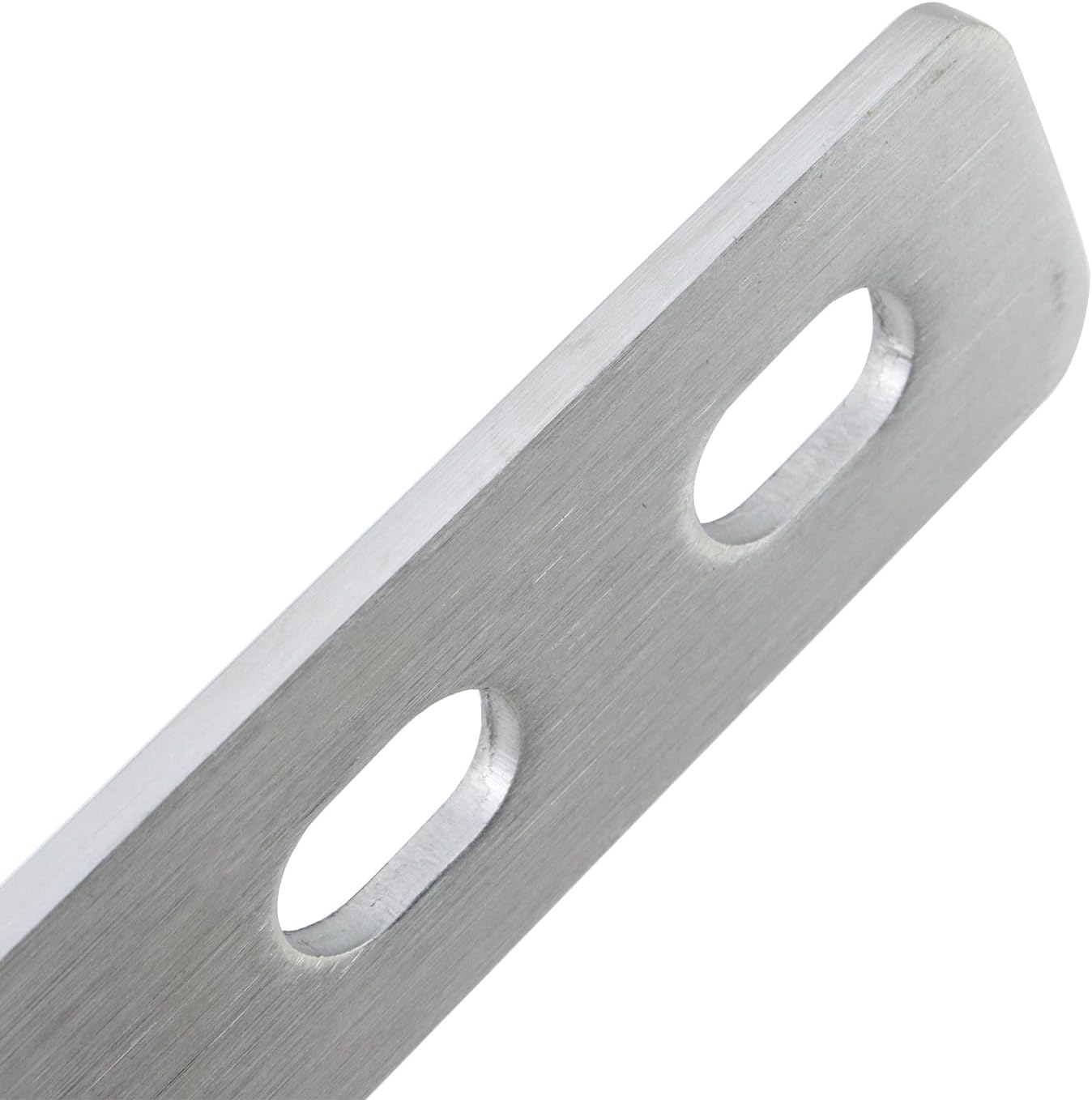 4pcs 16" Flat Straight Brace Brackets 16 Screw Stainless Steel Mending Repair Fixing Plate Joining Plates Connectors Long Slotted Braces for Furniture Table Chair