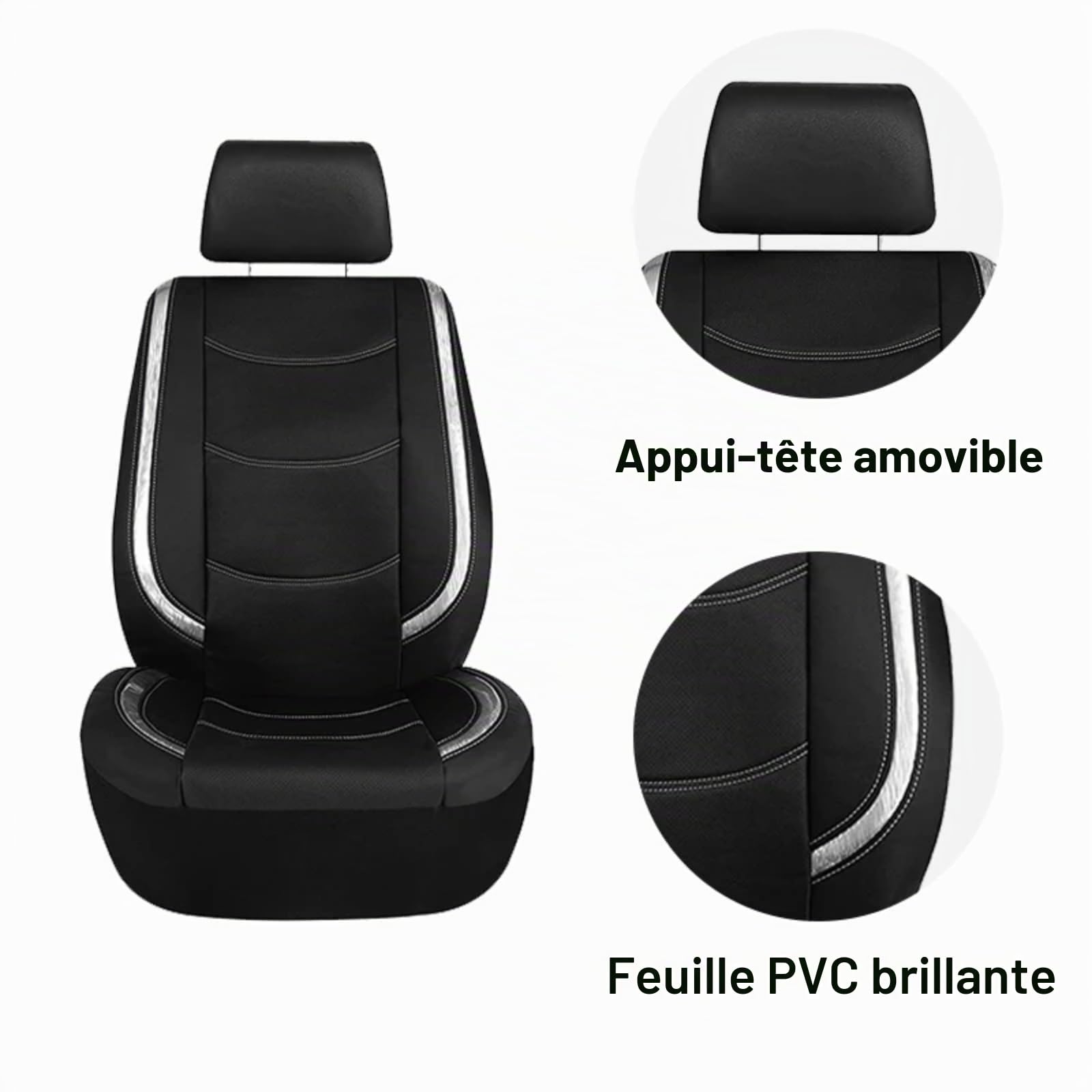 Ensemble De Housses Siège Auto,pour Peugeot 208 e208 GT GT Line 2020-2023 2024 2025 Confortable Antidérapants Et Respirant Quatre Saisons Protection Couvre,C