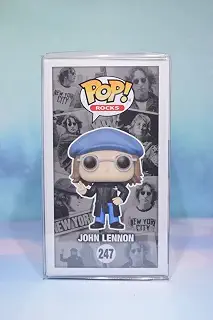 POP Funko Rocks ビニールフィギュア | ピーコートを着たジョン・レノン、ブルー