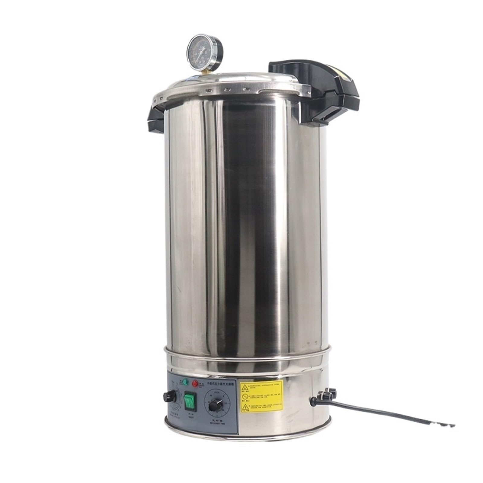 Autoclave portatile da 24 litri, sterilizzatore a vapore ad apertura rapida in acciaio inox 304 per strumenti veterinari, efficiente e veloce.