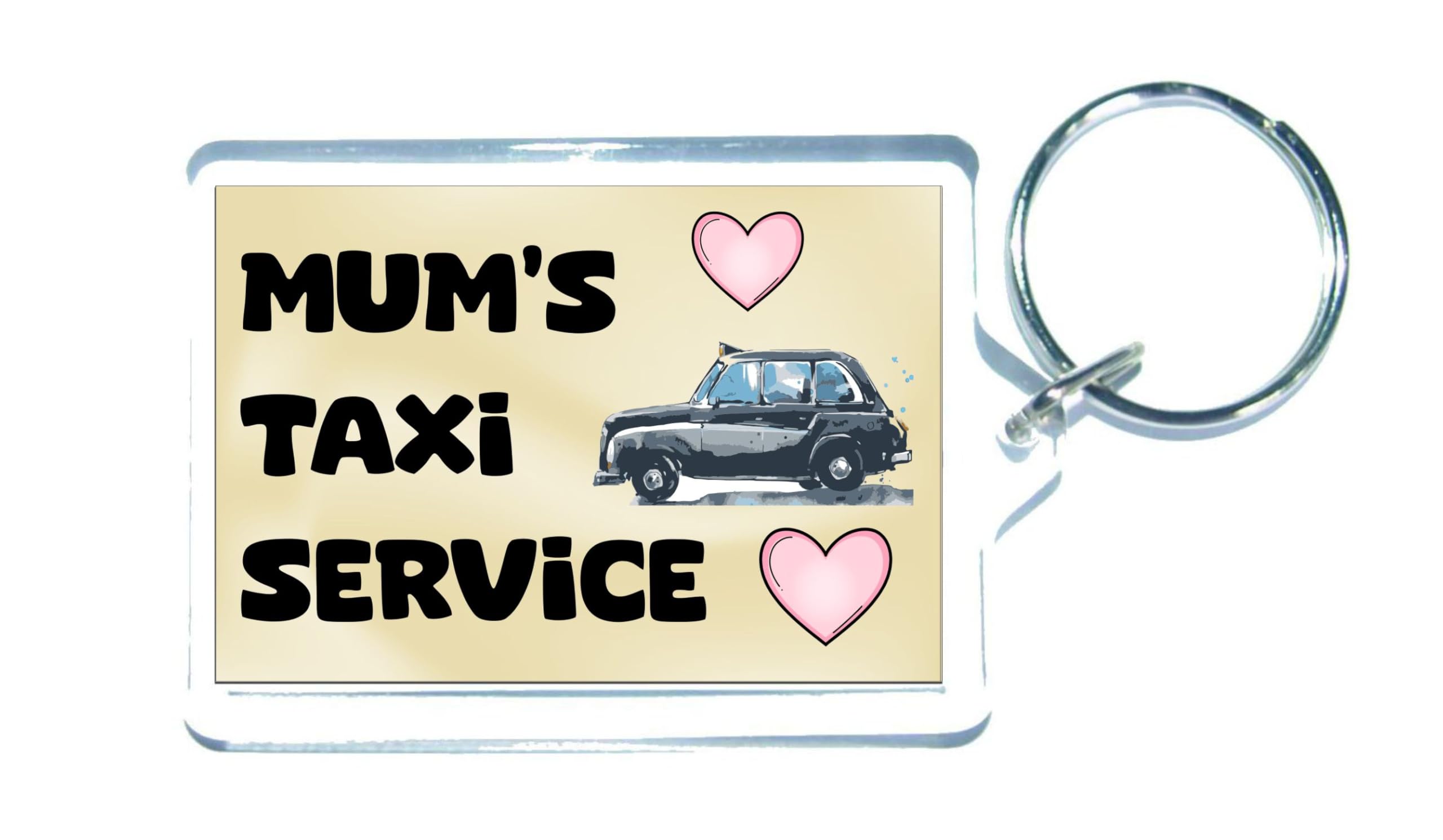Decalarama Mum Keyring Gift – Mum's Taxi Service – Funny Cute Novelty Family Present