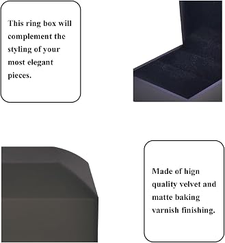 LED Light Ring Box, Engagement Ring Box,Wedding Ring Case,Jewelry Organizer Box for Proposal, Anniversary, Ceremony, and Gift Giving