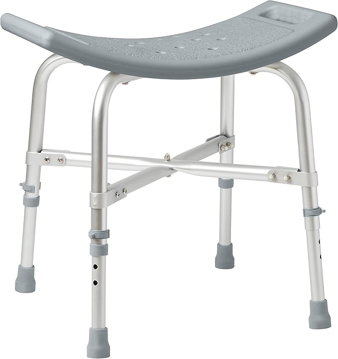 Medline Easy Care Bariatric Shower Chair without Back White Amazon.ca