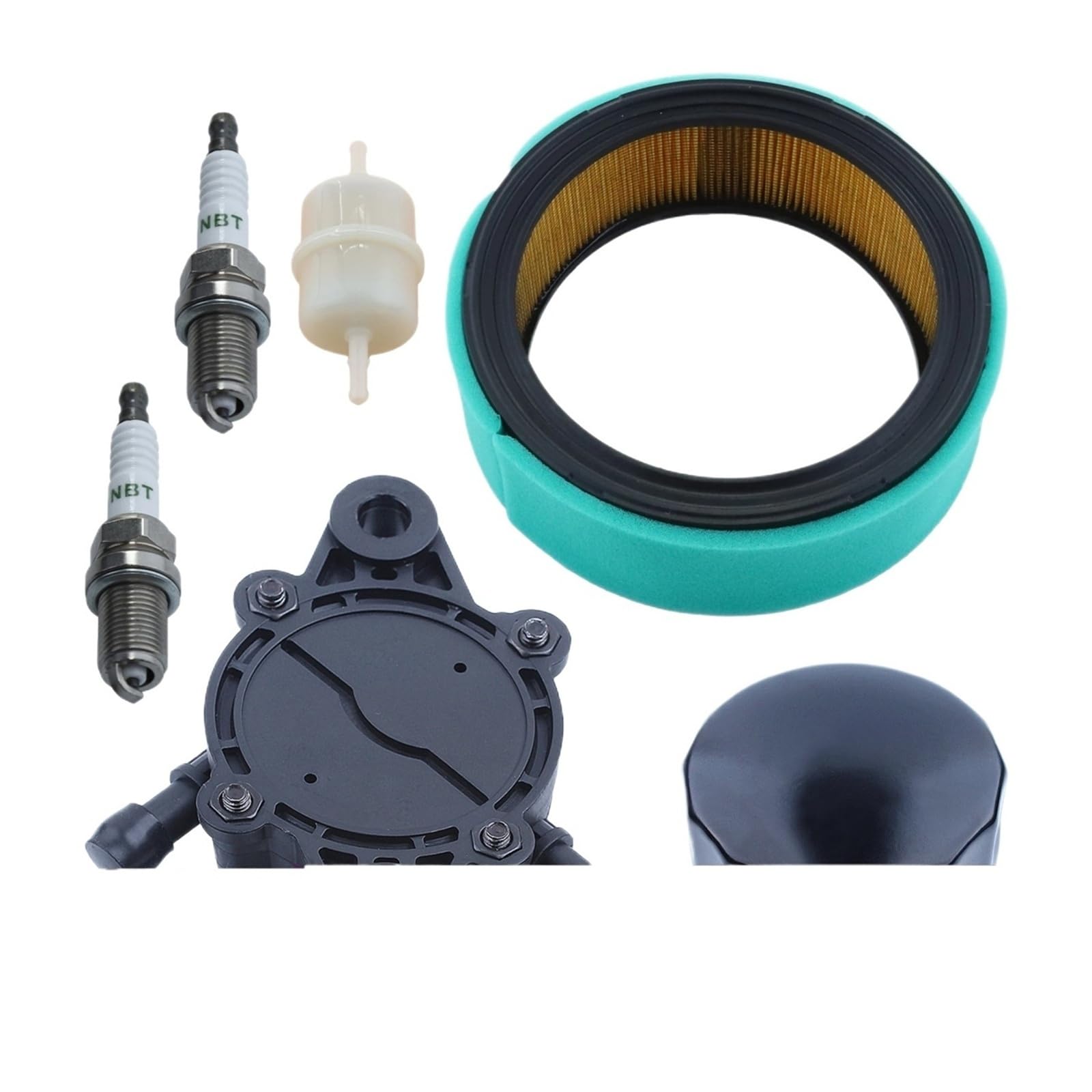 Piezas universales de cortacésped for Motores CH18, CH20, CH22, CV20 y CV22: Kit Mantenimiento Aire, Aceite