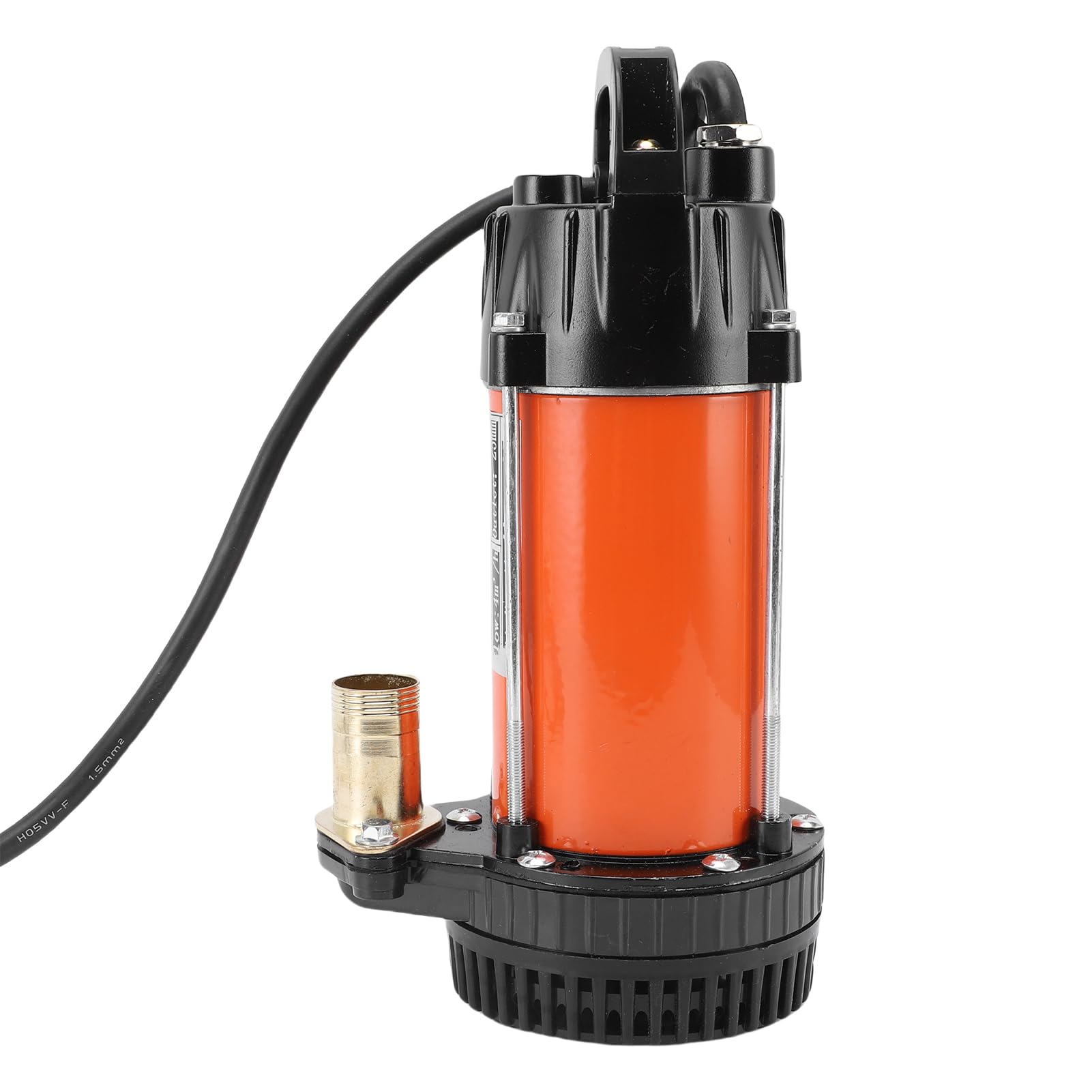 FTVOGUE Bomba Sumergible Solar 300W, Bomba de Pozo Profundo con Motor Sin Escobillas de Acero Inoxidable, Flujo Máximo de 4m3/h, Ideal para Granjas y Ganadería (DC12V)