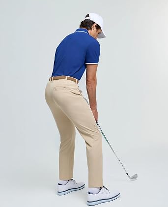 Men's Golf Polo Shirt, Moisture-Wicking Pique