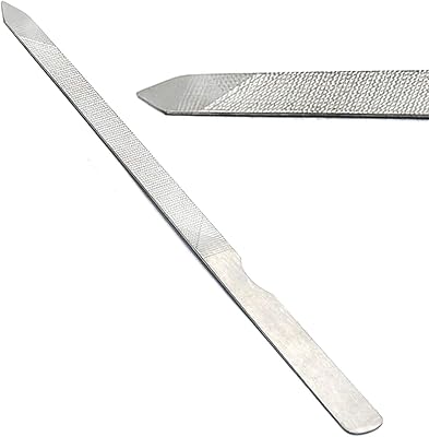 AAProTools Double Sided Triple-cut Nail File Stainless Steel German Grade Manicure File