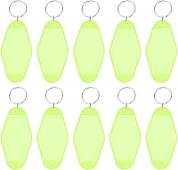 Vista 77 de PATIKIL Vintage Motel Llavero, en blanco Hotel Llaveros Llaveros