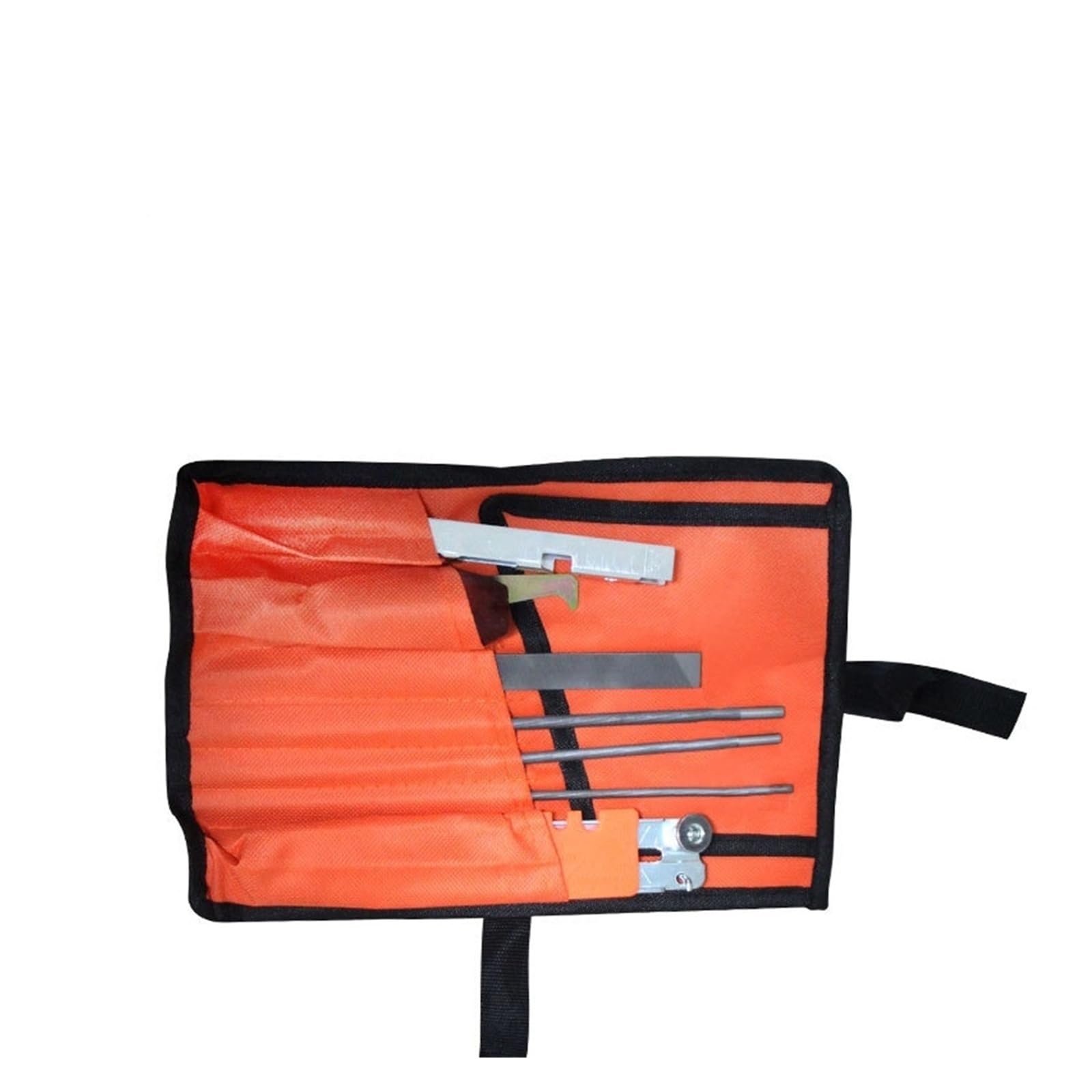 Piezas Universales for Cortacésped, Juego De 10 Uds. Kit Afilado Cadena Motosierra, Herramienta con Mango Madera Dura, Afilador Barra Guía Archivo Redondo/Plano