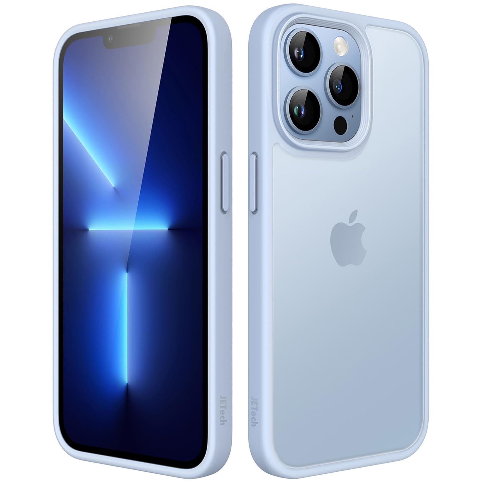 JETech Matte Case for iPhone 13 Pro Max 6.7-Inch, Shockproof Military Grade Drop Protection, Frosted Translucent Back Phone Cover, Anti-Fingerprint (Sky Blue)