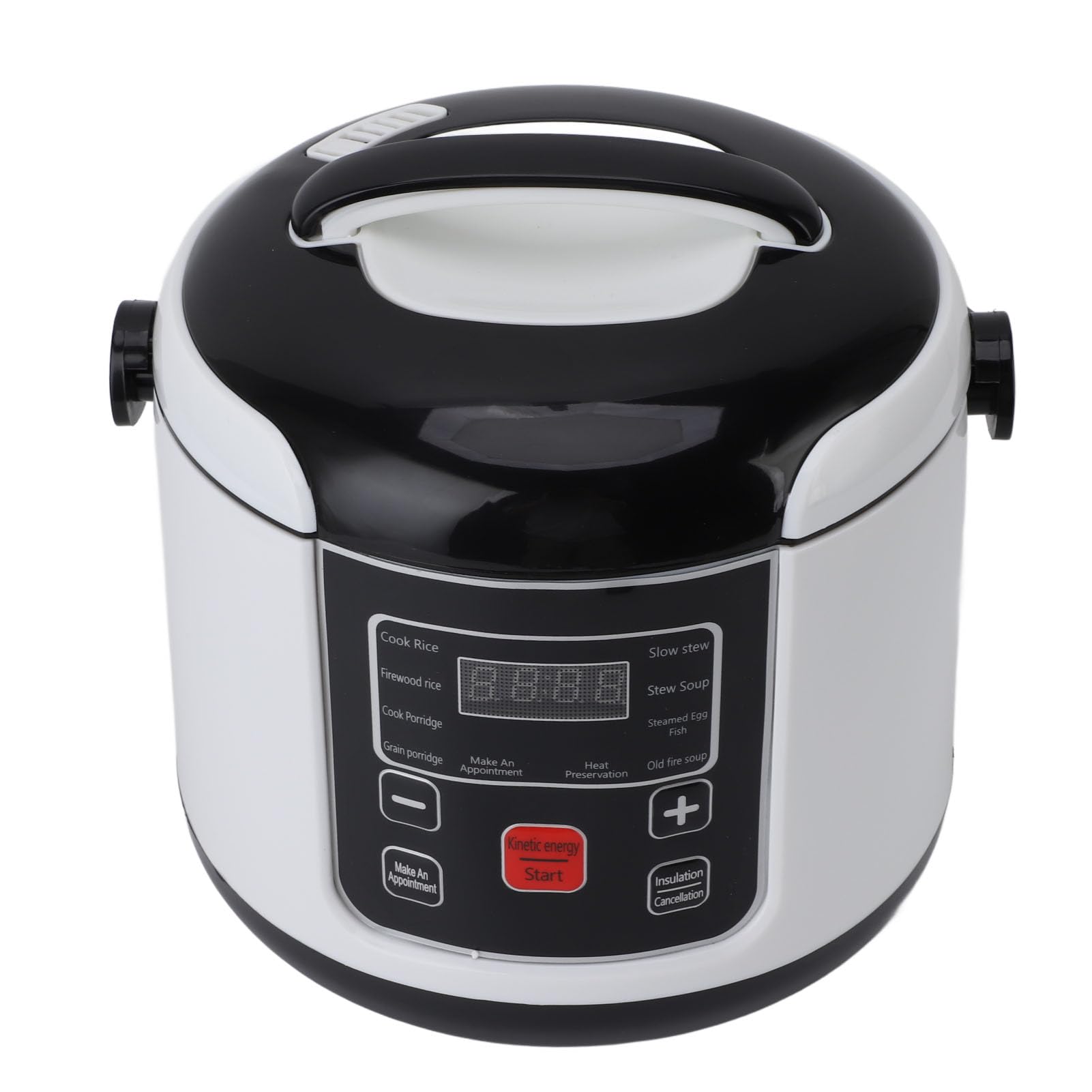 Mini Cuociriso, Arrocera Eléctrica Pequeña Cuociriso Portatile con Funzione di Isolamento 24V 200W 2L Cuociriso da Viaggio Piccolo Rivestimento Antiaderente per Cucinare Riso,