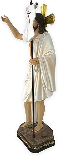 Miniatura 3 de Estatua de resurrección resucitada de Jesucristo de 36 pulgadas Imagen Jesucristo Resucitado Regalo católico religioso