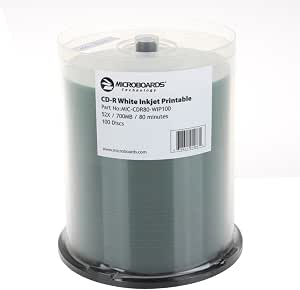 Microboards White Inkjet Printable 700mb/80min 52x CD-R - Quantity: 100 ...