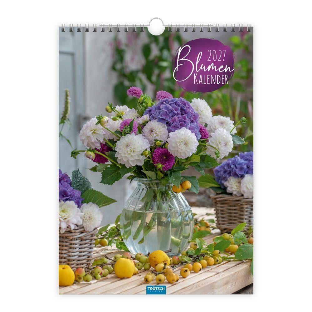 Trötsch Verlag Gmbh & Co. Kg Trötsch Classickalender Blumenkalender 2027: Wandkalender