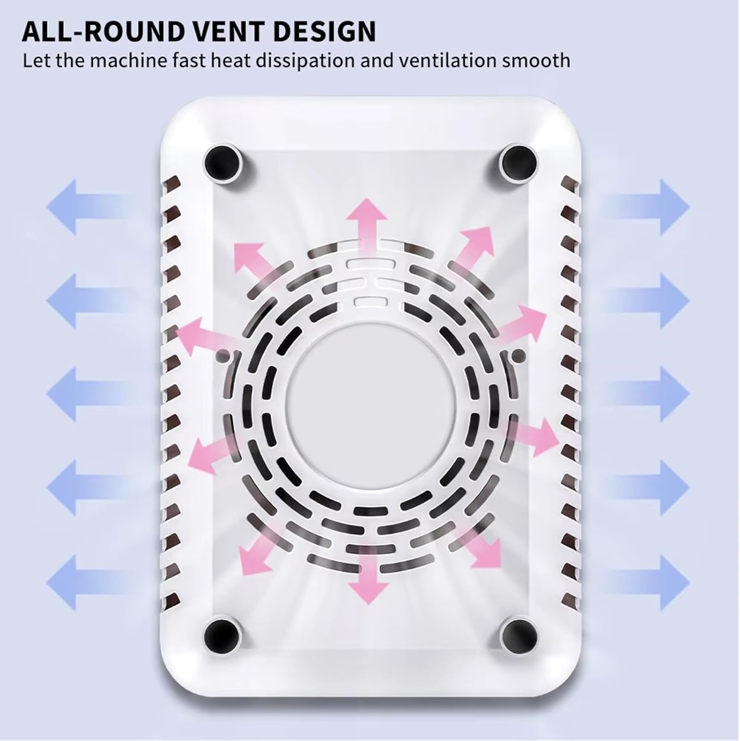 Nail Dust Collector, Professional Brushless Turbo Dust Collector Nail Tech, Powerful Dust Suction Machine Manicure Pedicure Tool for Acrylic Nail Polishing, Low Noise